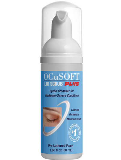 Ocusoft Lid Scrub Plus Foam 50ml สูตรไม่ต้องล้างออก อ่อนโยนปลอดภัยต่อดวงตา 